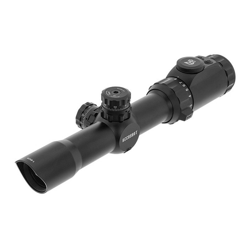 Прицел LEAPERS Accushot T8 Tactical 1-8X28, 30мм, грав.BG4, подсв.IE36, кронштейн ACCU-SYNC®, 510г 1 riczel-leapers-accushot-t8-tactical-1-8x28-grav-bg4