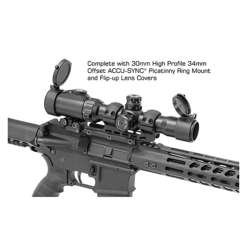 Прицел LEAPERS Accushot T8 Tactical 1-8X28, 30мм, грав.BG4, подсв.IE36, кронштейн ACCU-SYNC®, 510г 5 riczel-leapers-accushot-t8-tactical-1-8x28-grav-bg4