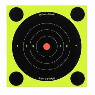 Мишень бумажная Birchwood Shoot•N•C® Bull's-eye Target 200мм 6шт