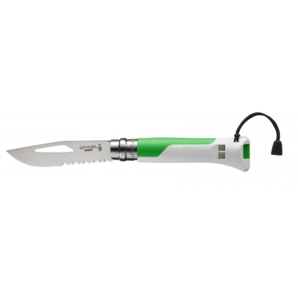 Нож Opinel серии Specialists Outdoor №08, клинок 8,5см., белый/зелёный