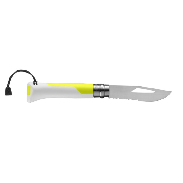 Нож Opinel серии Specialists Outdoor №08, клинок 8,5см, белый/жёлтый