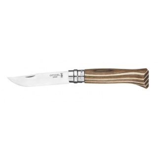 Нож Opinel серии Tradition №08, нержавеющая сталь, береза, коричневый