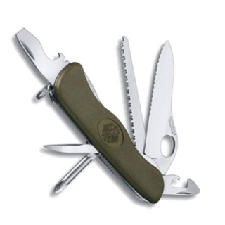 Нож перочинный Victorinox Military 111мм 11 функций зеленый