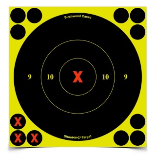 Мишень бумажная Birchwood Shoot•N•C® X-Bull's-eye Target 150мм
