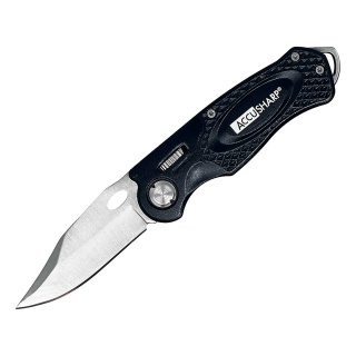 Нож складной AccuSharp Folding Sport Knife, нержавеющая сталь, чёрный