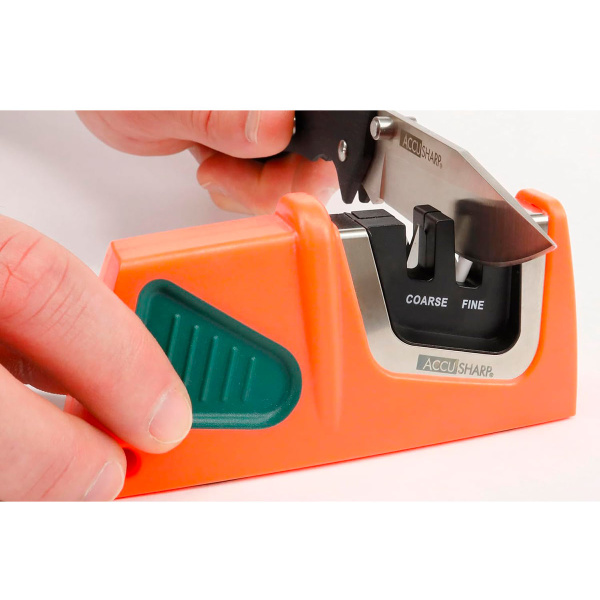 Точилка для ножей AccuSharp Compact Pull-Through, оранжевый/зелёный