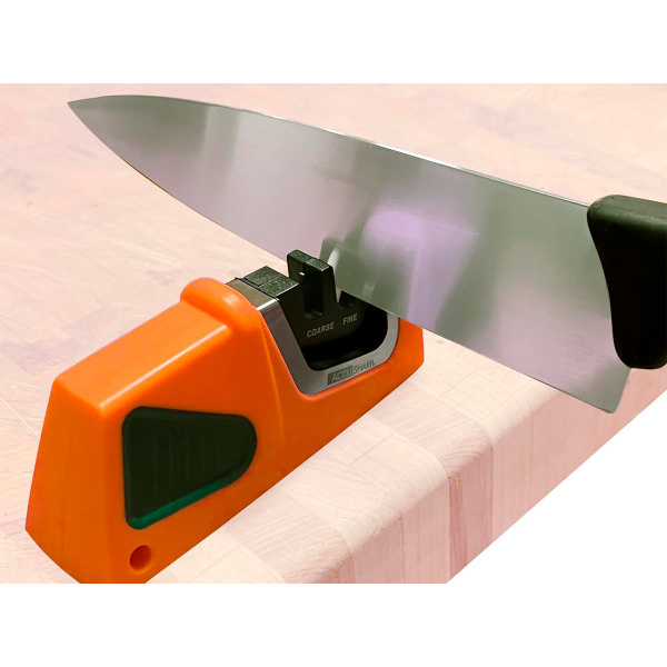 Точилка для ножей AccuSharp Compact Pull-Through, оранжевый/зелёный