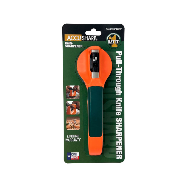 Точилка для ножей AccuSharp Pull-Through, оранжевый/зелёный